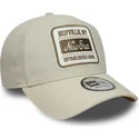 czapka-z-daszkiem-bezowa-snapback-e-frame-patch-linen-new-era