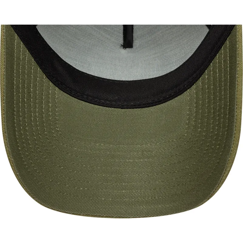 zielona-czapka-z-daszkiem-snapback-e-frame-patch-linen-new-era