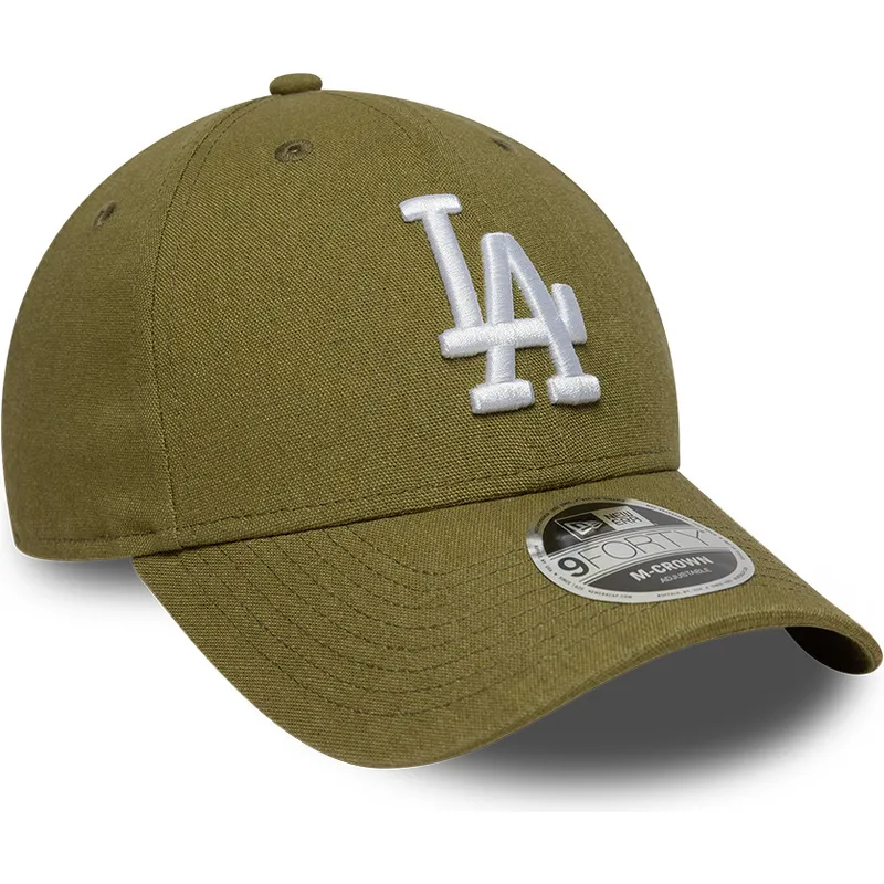 cappellino-curvo-verde-snapback-9forty-m-crown-linen-dei-los-angeles-dodgers-mlb-di-new-era
