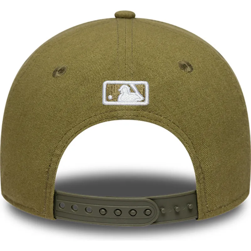 zielona-czapka-z-zakrzywionym-daszkiem-snapback-9forty-m-crown-linen-los-angeles-dodgers-mlb-new-era