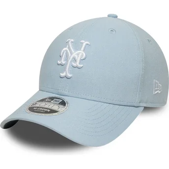 Jasnoniebieska czapka z daszkiem snapback 9FORTY M-Crown Linen New York Mets MLB New Era