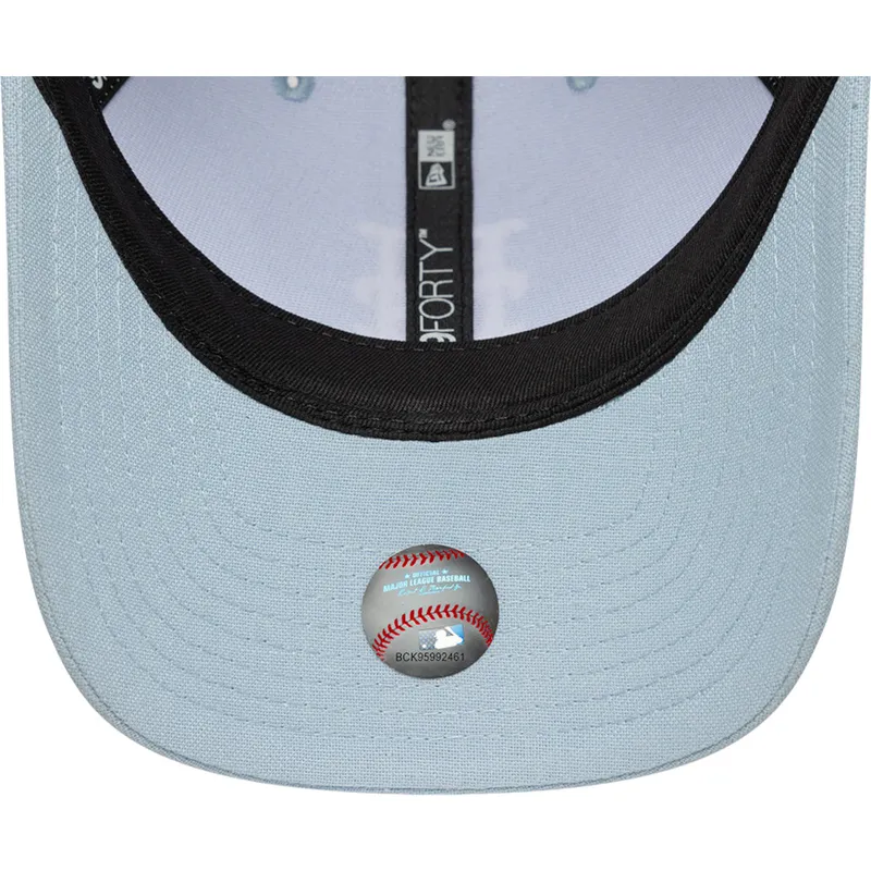 gorra-curva-azul-claro-snapback-9forty-m-crown-linen-de-new-york-mets-mlb-de-new-era