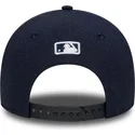 marinbla-kurvad-keps-snapback-9forty-m-crown-linen-fran-new-york-yankees-mlb-av-new-era