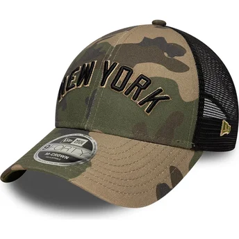 Keps trucker kamouflage 9FORTY M-Crown Wordmark New York Yankees MLB från New Era