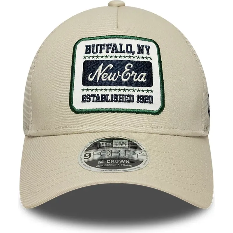 cappellino-trucker-beige-9forty-m-crown-a-frame-multi-patch-di-new-era