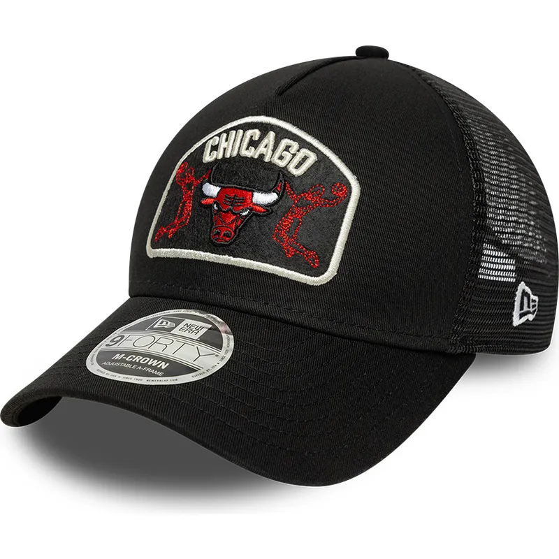 czapka-trucker-czarna-9forty-m-crown-a-frame-chicago-bulls-nba-new-era