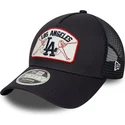 cappellino-trucker-blu-marino-9forty-m-crown-a-frame-dei-los-angeles-dodgers-mlb-di-new-era