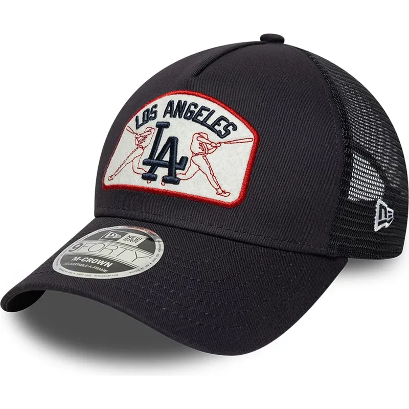 granatowa-czapka-trucker-9forty-m-crown-a-frame-los-angeles-dodgers-mlb-new-era