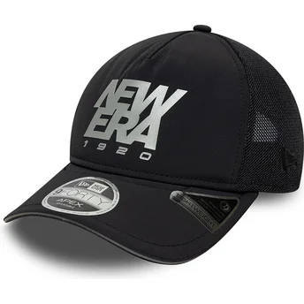 Schwarze verstellbare Trucker-Kappe 9FORTY APEX Reflective A Frame von New Era