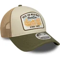 czapka-trucker-bezowo-zielona-9forty-m-crown-a-frame-new-era