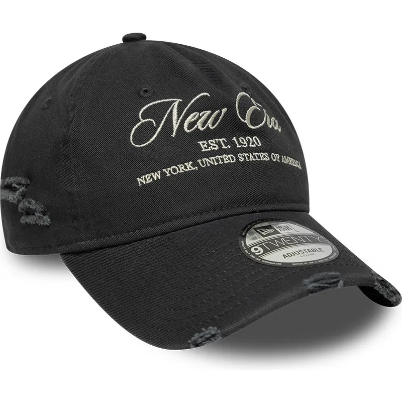 gorra-curva-negra-ajustable-9twenty-wash-distress-a-frame-de-new-era