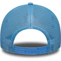 trucker-cap-blau-und-weiss-mit-blauem-logo-a-frame-league-essential-von-new-york-yankees-mlb-von-new-era