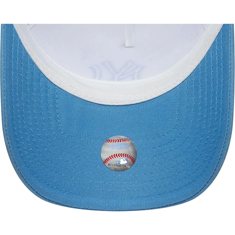czapka-trucker-niebiesko-biala-z-niebieskim-logo-a-frame-league-essential-new-york-yankees-mlb-new-era