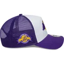 keps-trucker-lila-och-vit-a-frame-side-patch-fran-los-angeles-lakers-nba-av-new-era