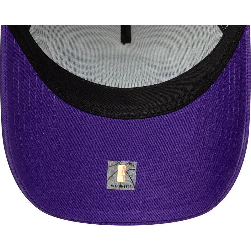 keps-trucker-lila-och-vit-a-frame-side-patch-fran-los-angeles-lakers-nba-av-new-era