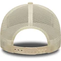 casquette-trucker-beige-avec-logo-beige-a-frame-outline-new-york-yankees-mlb-new-era