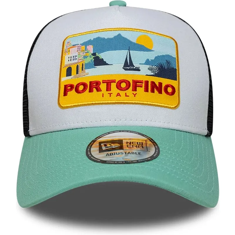 flerfargad-trucker-keps-a-frame-location-patch-fran-portofino-fran-new-era