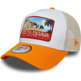 Casquette trucker multicolore A Frame Location Patch Costa Brava New Era