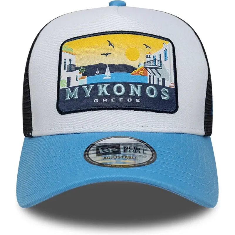 czapka-trucker-niebieska-a-frame-location-patch-mykonos-new-era