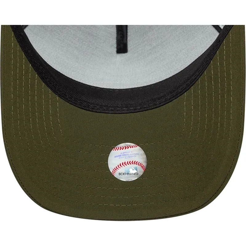 cappellino-trucker-verde-con-logo-nero-a-frame-sport-dei-los-angeles-dodgers-mlb-di-new-era