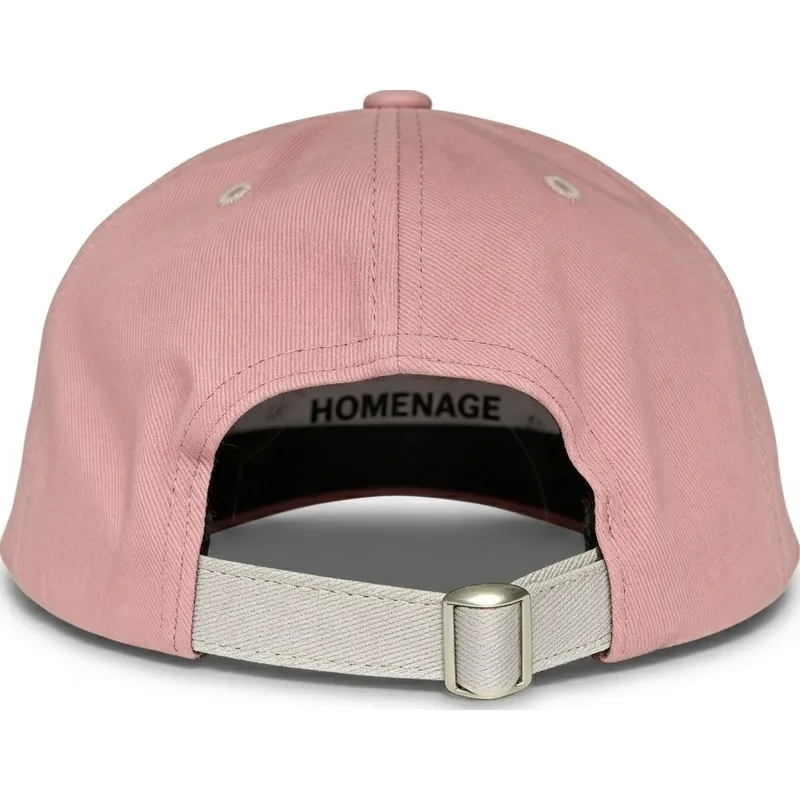 cappellino-curvo-rosa-e-grigio-regolabile-statue-just-kids-the-90s-di-homenage