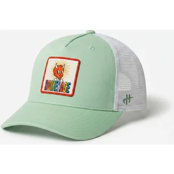 Cappellino trucker verde chiaro e bianco Childhood Fun The Trucker di Homenage