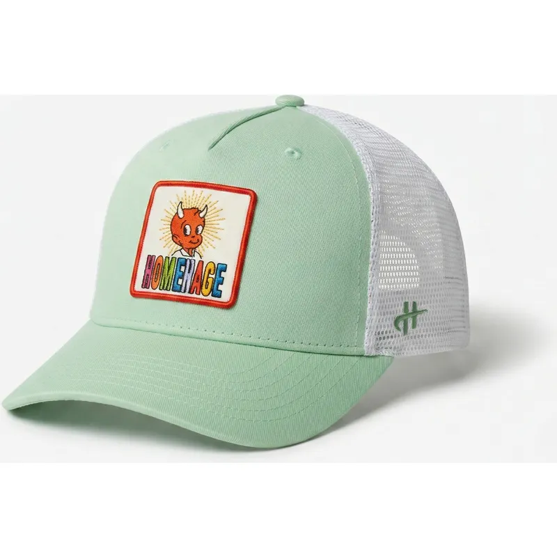 cappellino-trucker-verde-chiaro-e-bianco-childhood-fun-the-trucker-di-homenage