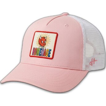 Czapka trucker różowo-biała Childhood Fun The Trucker od Homenage