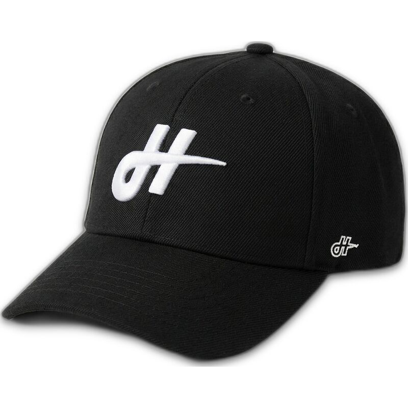 czarna-zakrzywiona-czapka-z-regulacja-merch-merchandising-the-90s-od-homenage