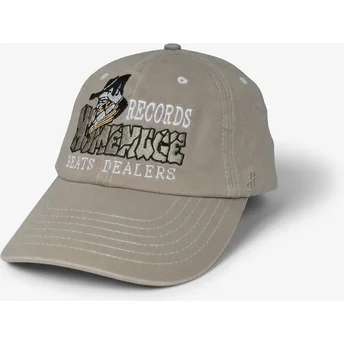 Cappellino curvo grigio regolabile Records Music Shapes Identity The 90s di Homenage