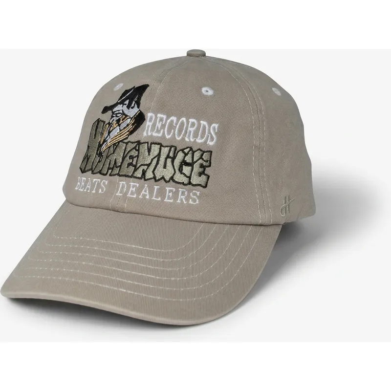 cappellino-curvo-grigio-regolabile-records-music-shapes-identity-the-90s-di-homenage