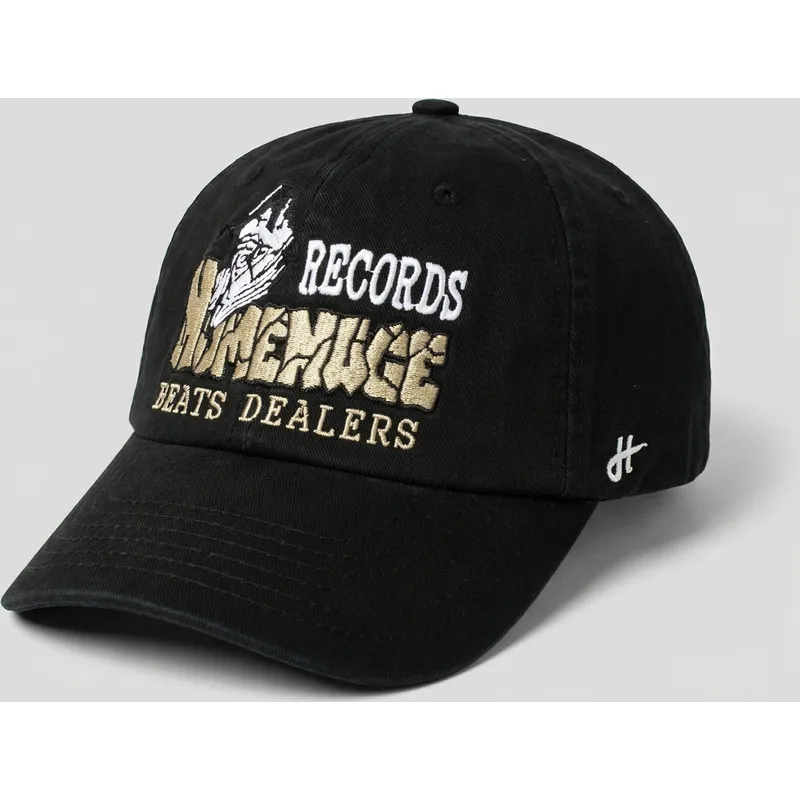 gorra-curva-negra-ajustable-records-music-shapes-identity-the-90s-de-homenage