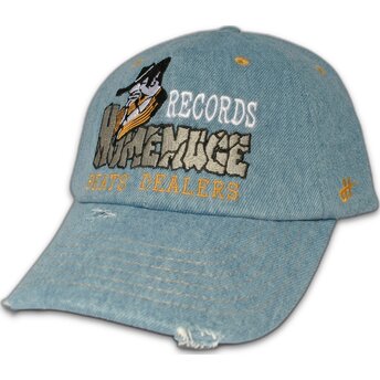 Czapka z daszkiem niebieska regulowana Denim Records Music Shapes Identity The 90s od Homenage