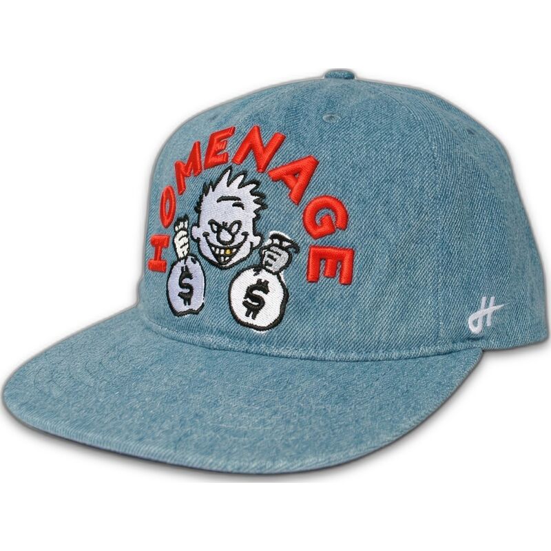 czapka-plaska-niebieska-snapback-denim-money-music-shapes-identity-the-snap-od-homenage