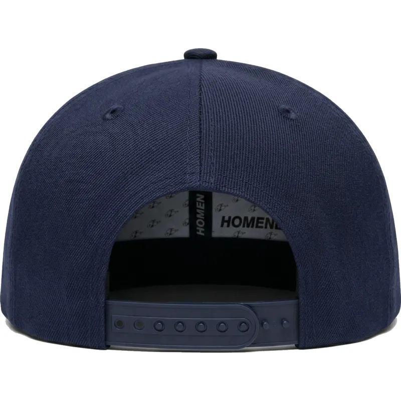 flache-marineblau-snapback-kappe-money-music-shapes-identity-the-snap-von-homenage
