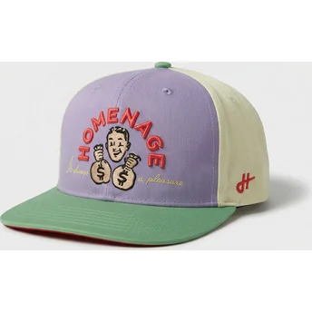 Gebogene mehrfarbige Snapback-Kappe Money Music Shapes Identity The Snap von Homenage