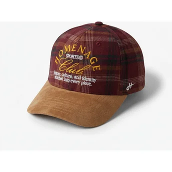 Cappellino curvo multicolore snapback Plaid Club Sport The Ball di Homenage