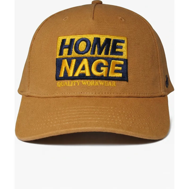 brun-bojd-keps-snapback-decker-workwear-the-retro-fran-homenage