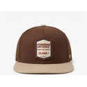 dunkelbraune-flache-snapback-kappe-squadron-military-surplus-the-retro-von-homenage
