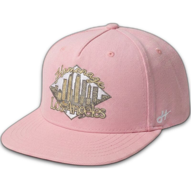 czapka-plaska-rozowa-snapback-lasky-skylines-the-retro-od-homenage