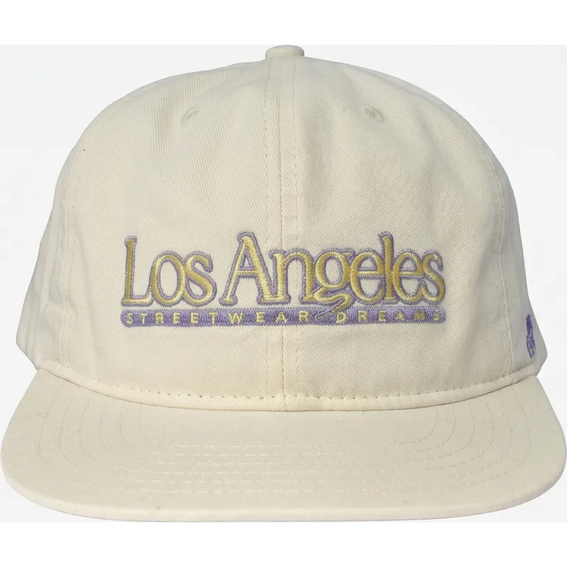 cappello-piatto-crema-snapback-angeles-skylines-the-snap-di-homenage