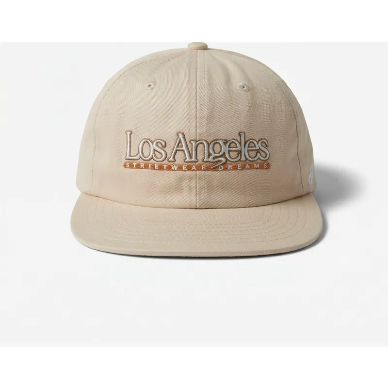 casquette-plate-beige-snapback-los-angeles-skylines-the-snap-homenage