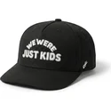 gorra-curva-negra-snapback-just-kids-outline-the-retro-de-homenage