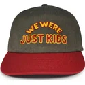 casquette-courbee-grise-et-rouge-snapback-just-kids-the-retro-homenage