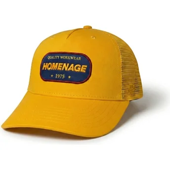 Gorra trucker amarilla Work 1975 Workwear The Trucker de Homenage