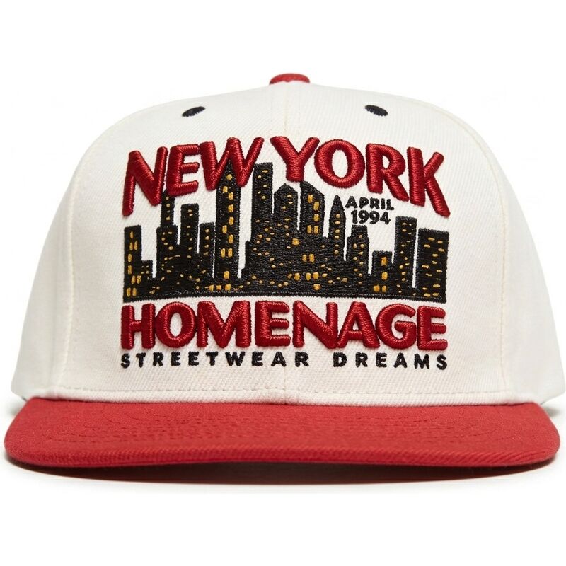 czapka-z-daszkiem-bezowo-czerwona-snapback-nysky-skylines-the-snap-od-homenage
