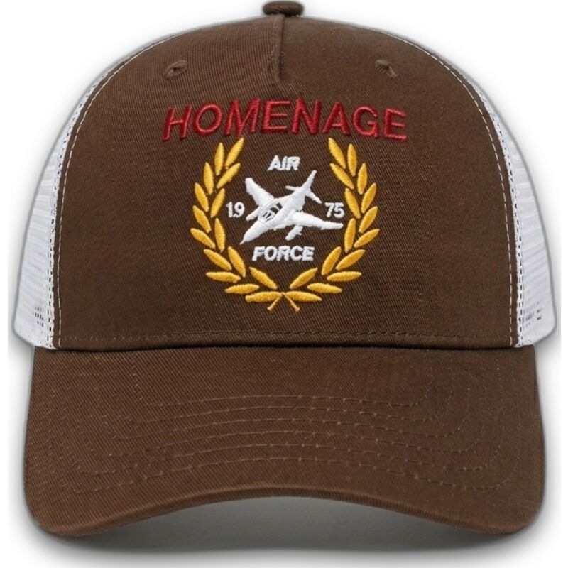 cappellino-trucker-marrone-scuro-e-bianco-jet-military-surplus-the-trucker-di-homenage