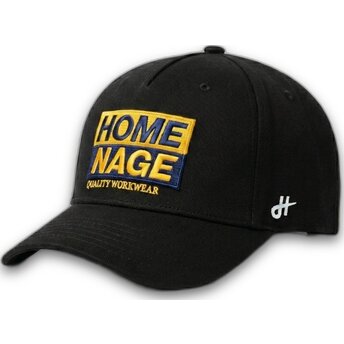 Cappellino curvo nero snapback Decker Workwear The Retro di Homenage