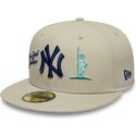 cappello-piatto-beige-regolabile-con-logo-blu-marino-59fifty-city-icon-dei-new-york-yankees-di-new-era