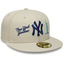 beige-angepasste-flatcap-mit-marineblauem-logo-59fifty-city-icon-der-new-york-yankees-von-new-era